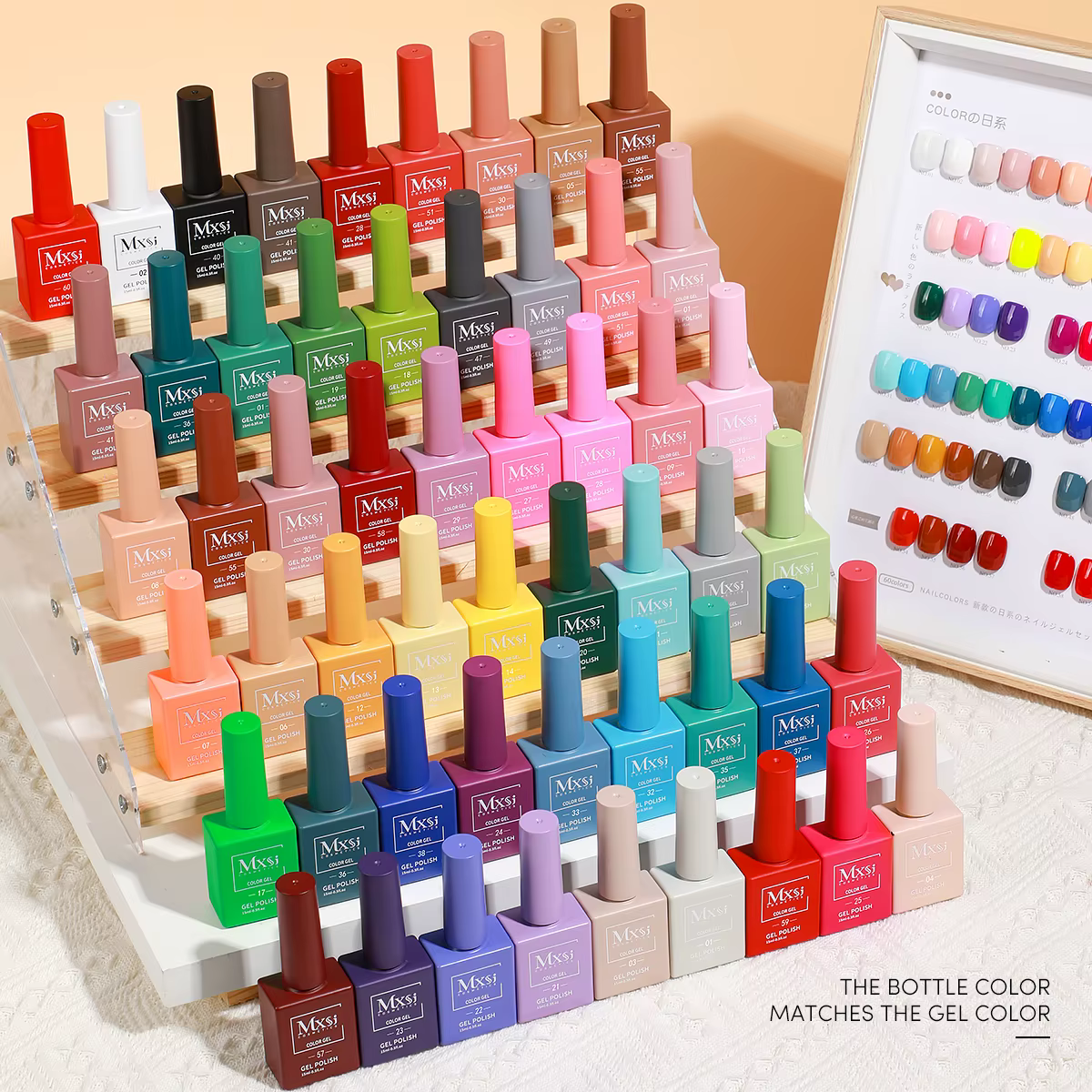 Mxsi 15ml Gel vernis à ongles néon marron bleu Royal rouge vert Pastal nu Nail Art vernis Gel laque