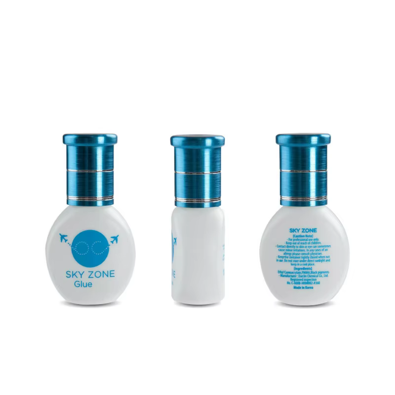 5/10 Bottles 5ml Lady Black Eyelash Extension Glue Sky Zone Strong Fast Drying False Eyelashes Glue