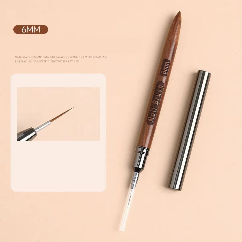 Manucure manche rond en bois Art Liner bricolage peinture pinceau dessin lignes rayure fleur peintur