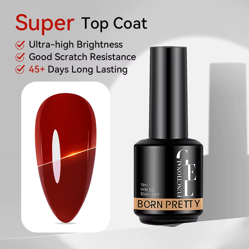 BORN PRETTY Gel de Base en caoutchouc gelée laiteuse pour vernis à ongles Gel 15ml russe auto-nivela