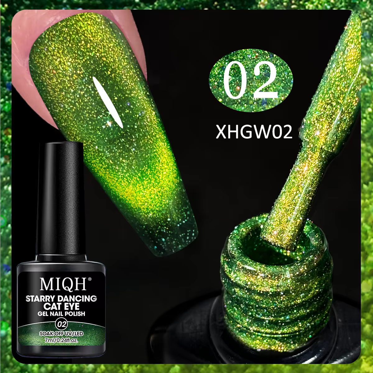 Vernis à ongles Gel 1 pièce-magnétique, changement de couleur, voie lactée, effet ciel étoilé, cadea