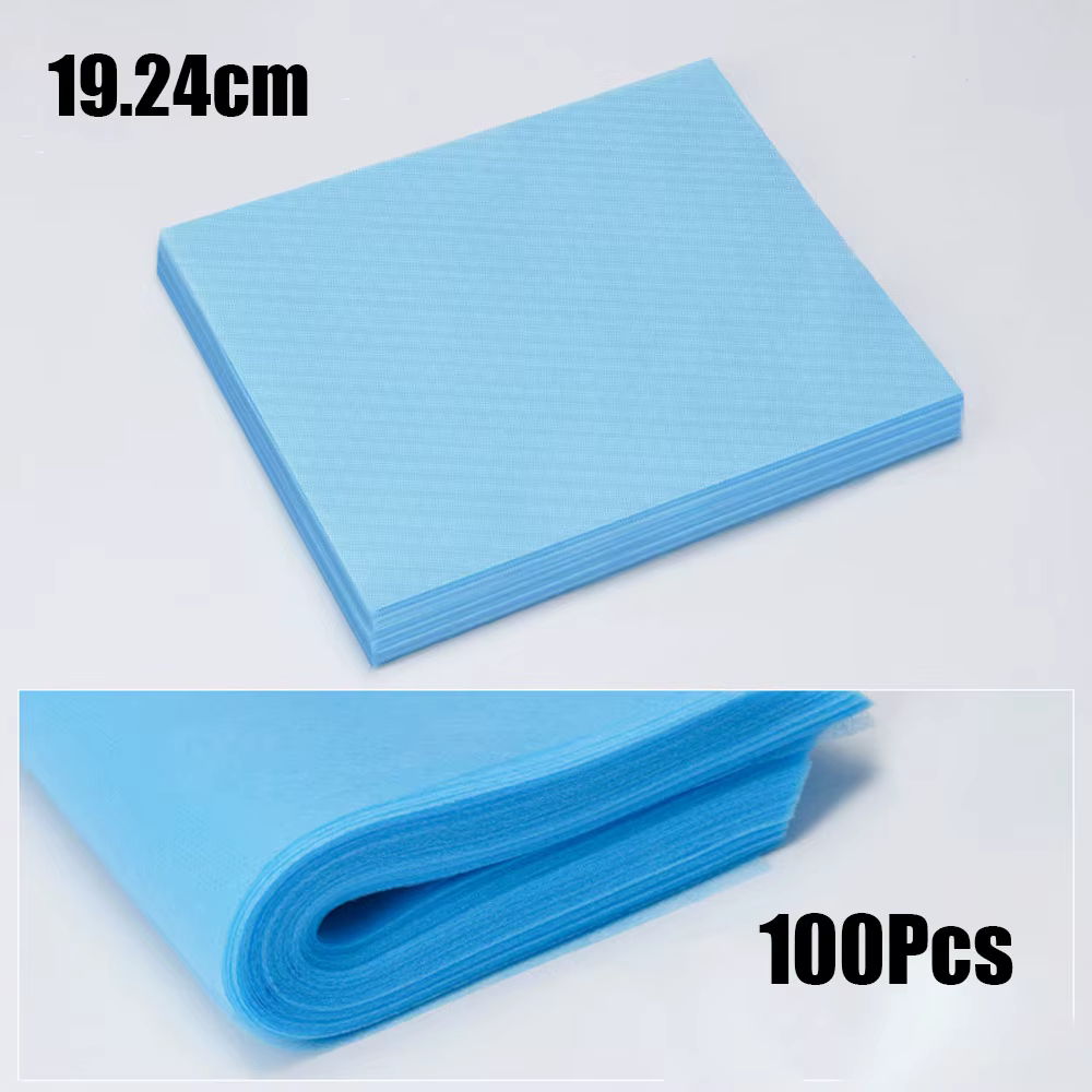Collecteur de poussière sous vide jetable pour Nail Art, 100 pièces, papier filtre Non tissé rose/bl