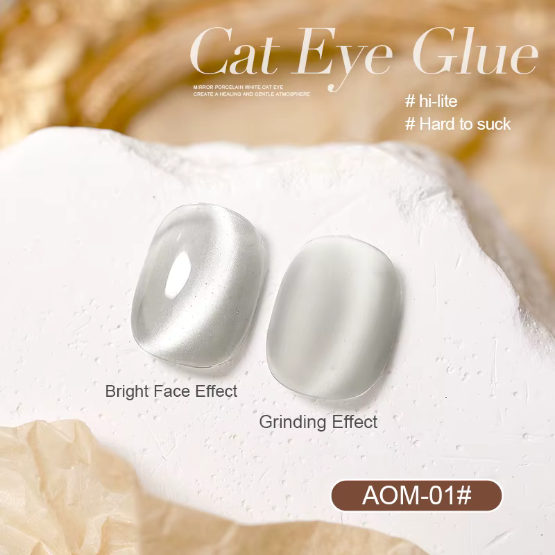 AS 15ml couleur vert menthe chat Gel magnétique vernis à ongles scintillant paillettes Gel vernis Se