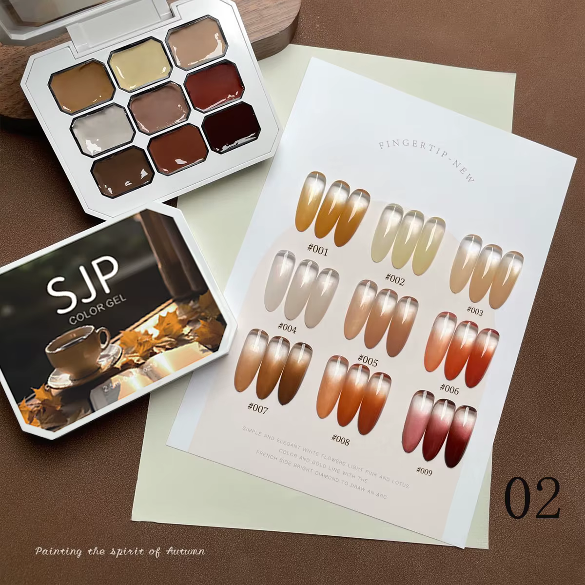 Colle à vernis à ongles de couleur unie, 9 grilles, haute saturation, épais nickel é, création artis