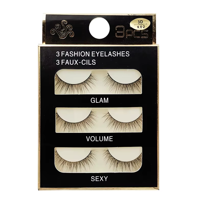 Cils 3D VIP, faux cils en vison synthétique, naturels, longs et doux, outils de maquillage