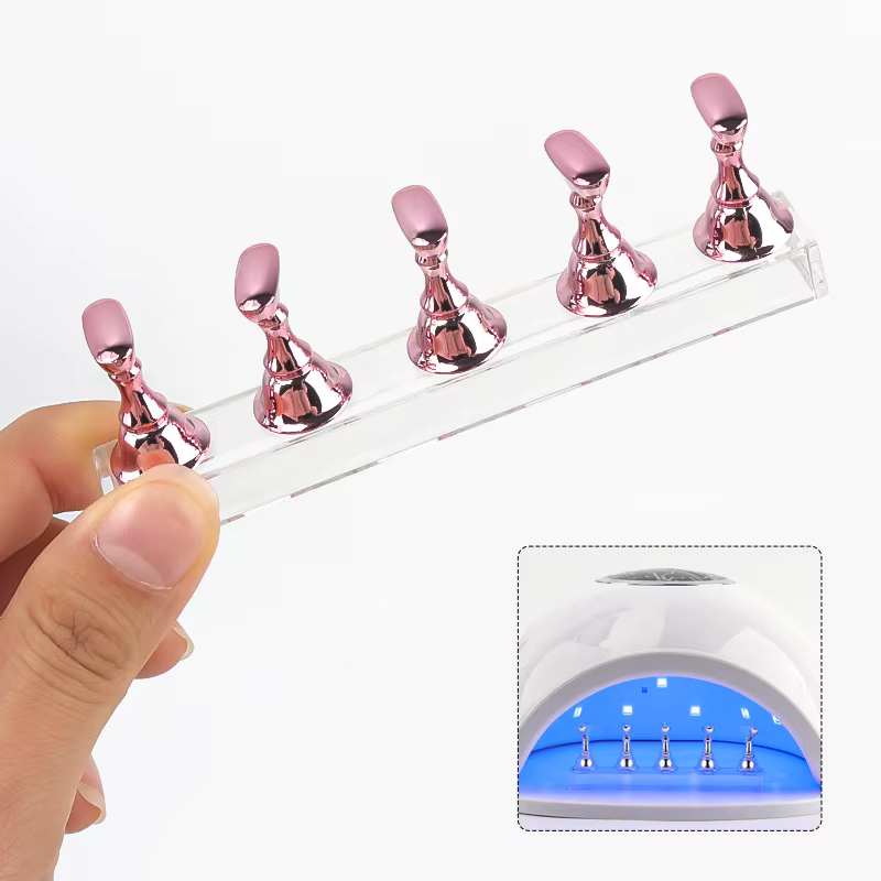 5 pièces support pour ongles faux ongles pointe support de pratique Base en cristal support magnétiq
