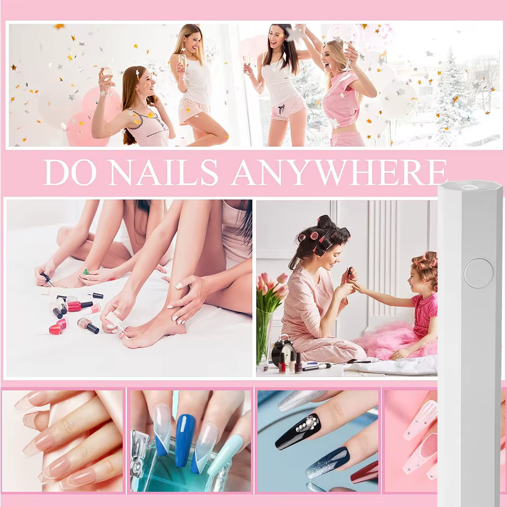 YIKOOLIN Mini lampe à ongles UV pour ongles en Gel lampe à ongles LED pour vernis Gel manucure USB s