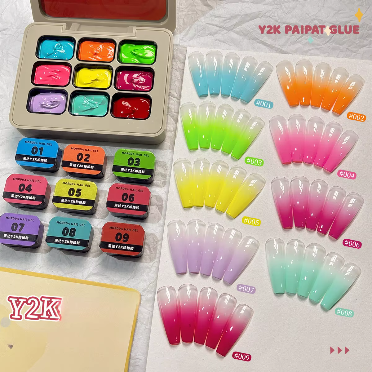 Ombre boue Pat peinture Gel peinture ongles dessin Gel pas de dégradé fluide Semi Permanent tremper