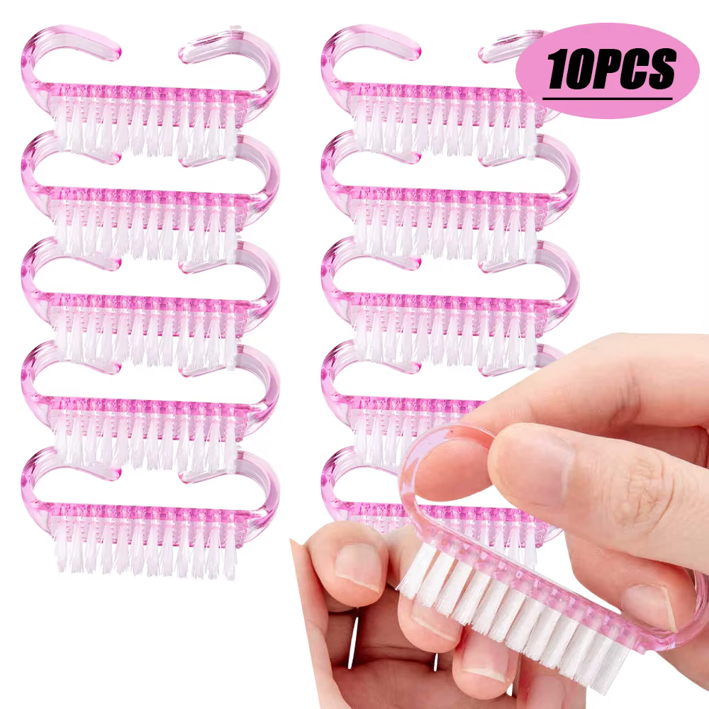 5/10 pièces nettoyeur dur corne brosses à ongles 5 couleurs Nail Art manucure pédicure enlever la po
