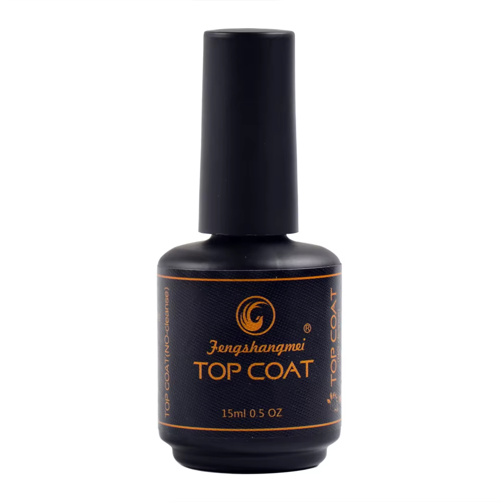 Vernis à ongles Gel Semi-Permanent, couche de finition transparente Super brillante, sans lingette, 