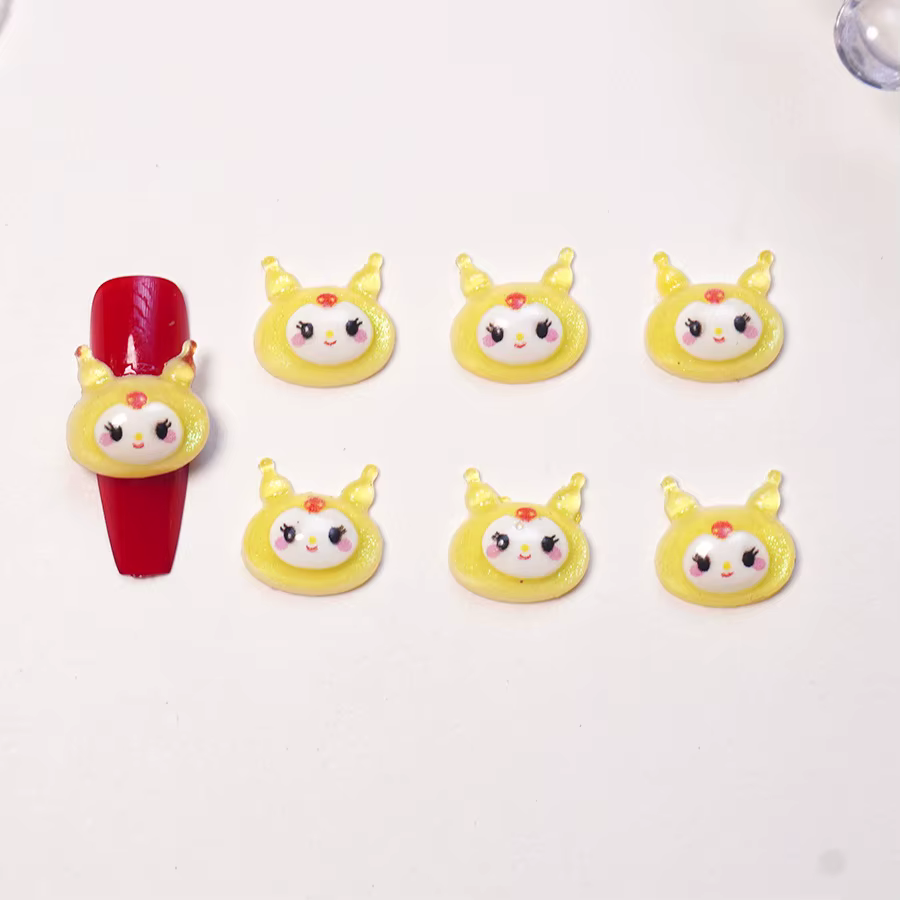 100 pièces/paquet de charmes pour ongles KT Kitty - Art des ongles en résine mignon japonais, décora