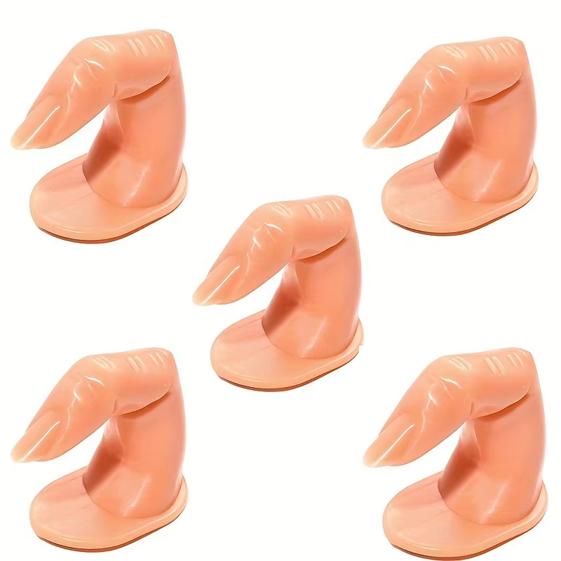 Faux Doigt en Plastique pour la Pratique de la Manucure, Outil de Décoration, N64
