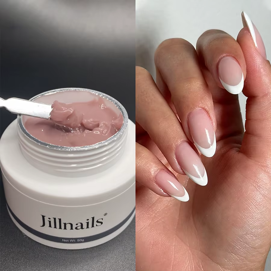 Jillnails Gel de gelée ongles constructeur Gel UV 50g pour Extension d'ongle crème dure douce UV Led