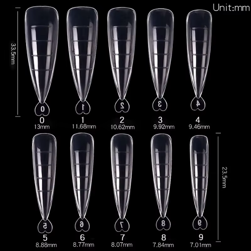 100 pièces/boîte ongles conseils ensemble complet acrylique faux doigt UV Gel vernis rapide faux ong