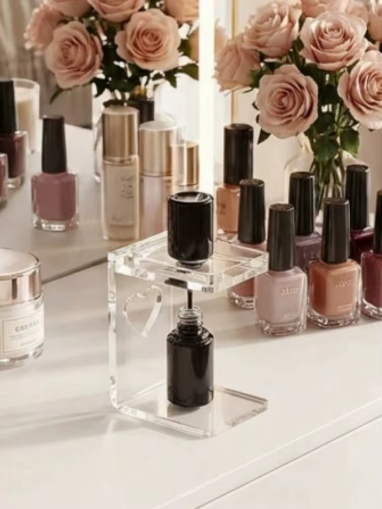 Support inversé pour vernis à ongles en acrylique, support anti-fuite pour flacons de vernis à ongle