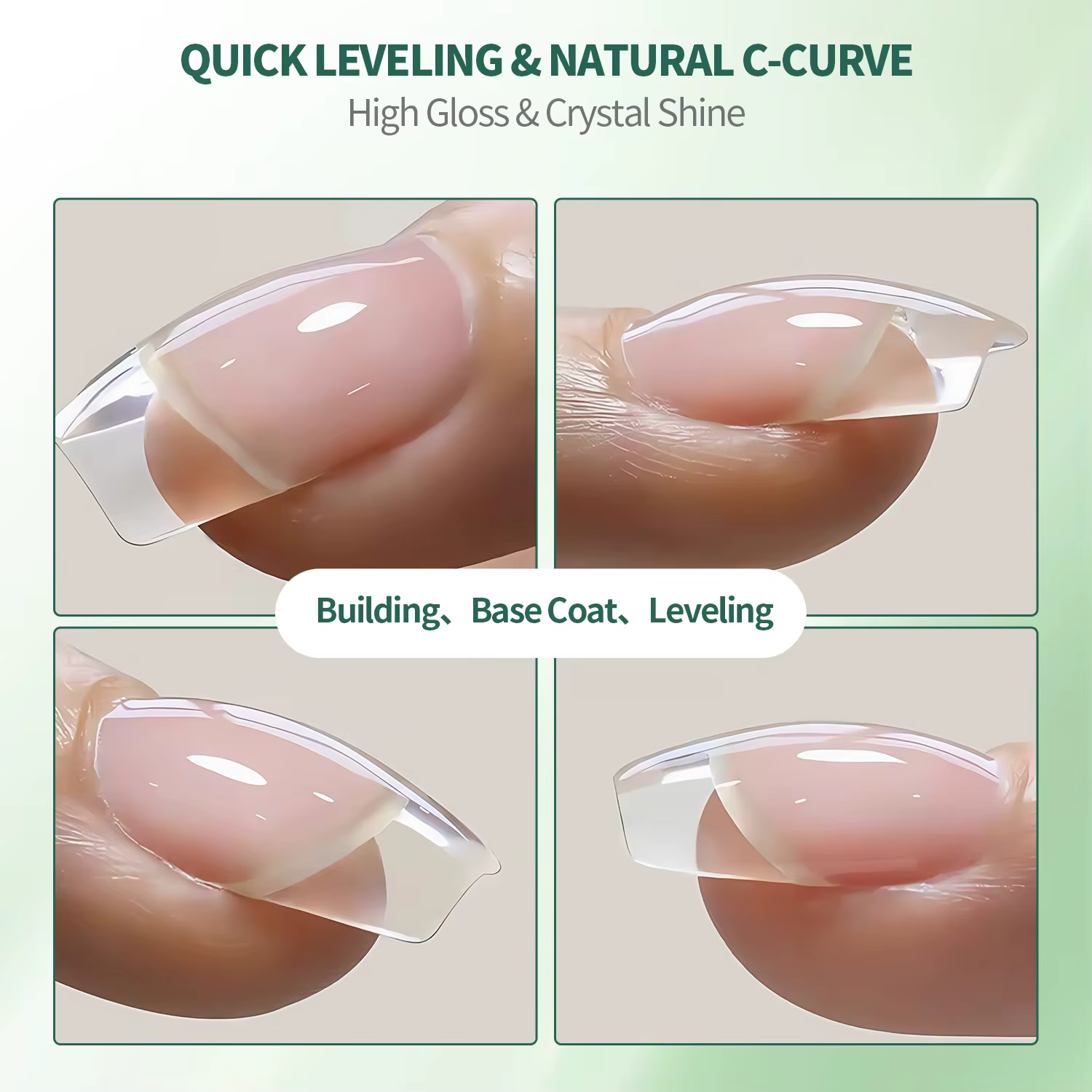 Nailpop constructeur Gel à ongles 4 couleurs couche de Base renforcement épaississement Extension st