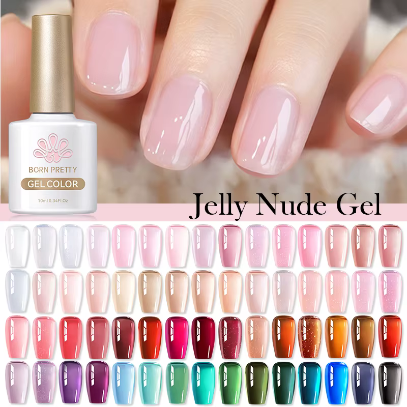 BORN PRETTY 83 couleurs 10ml gelée nue Gel vernis à ongles automne ambre Semi Transparent manucure t