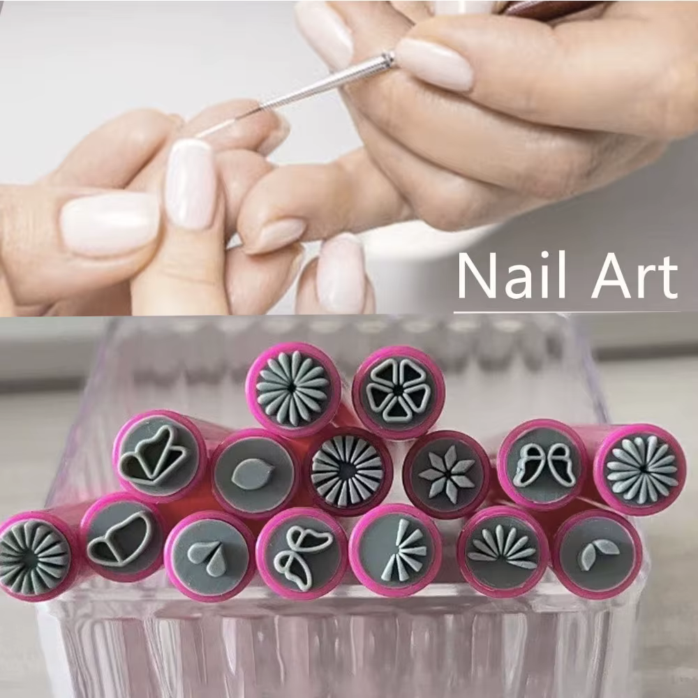 3/4/5/6/10 pièces professionnel Chic Nail Art timbre rose stylo ensemble 9D marguerite/étoile/papill