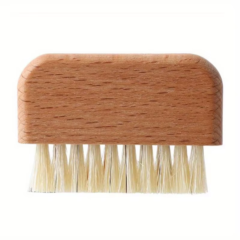 Brosse à ongles, brosse à récurer en sisal en bois naturel ferme pour les orteils et les ongles, bro