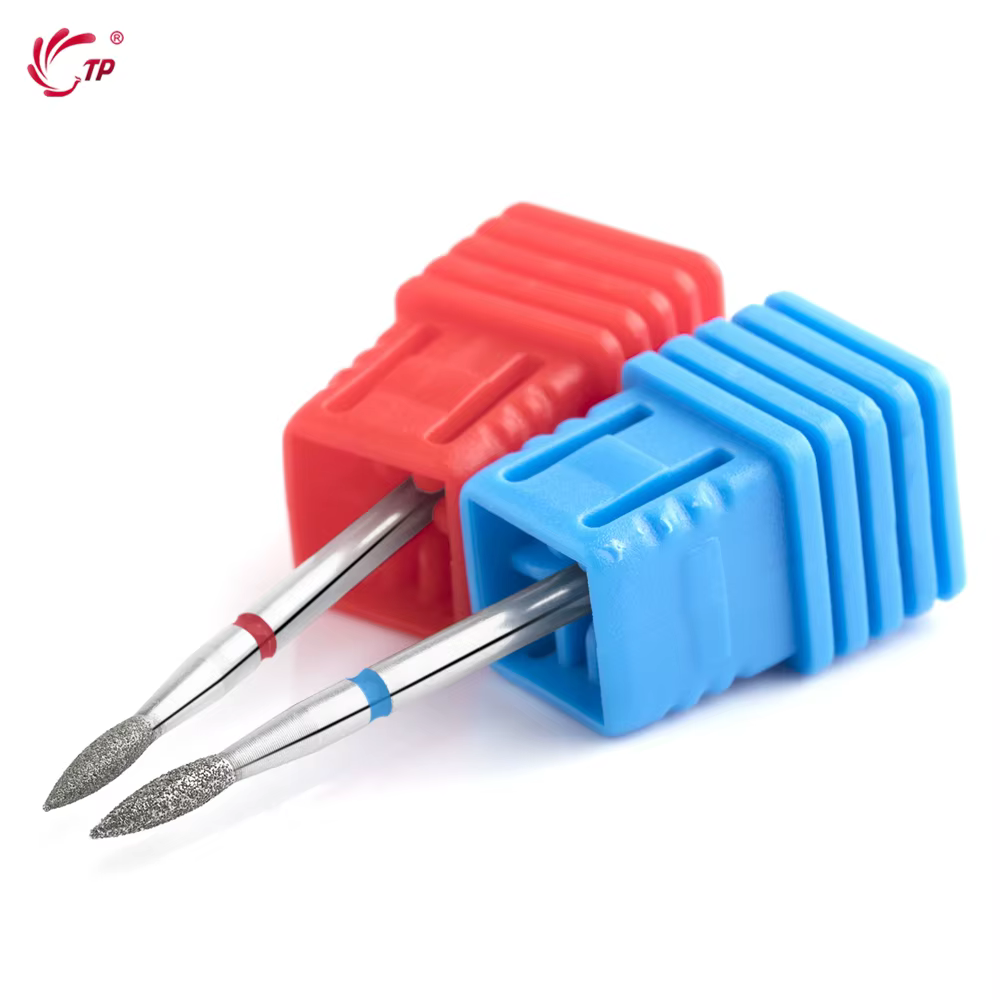 TP 5 pièces/lot forets à ongles diamant 3/32 ''forets à ongles à flamme fraise électrique pour manuc