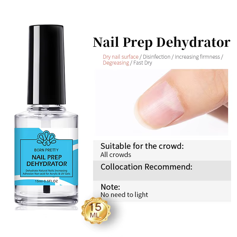 BORN PRETTY 15ml apprêt à ongles préparation des ongles déshydrater Base couche de finition Gel vern