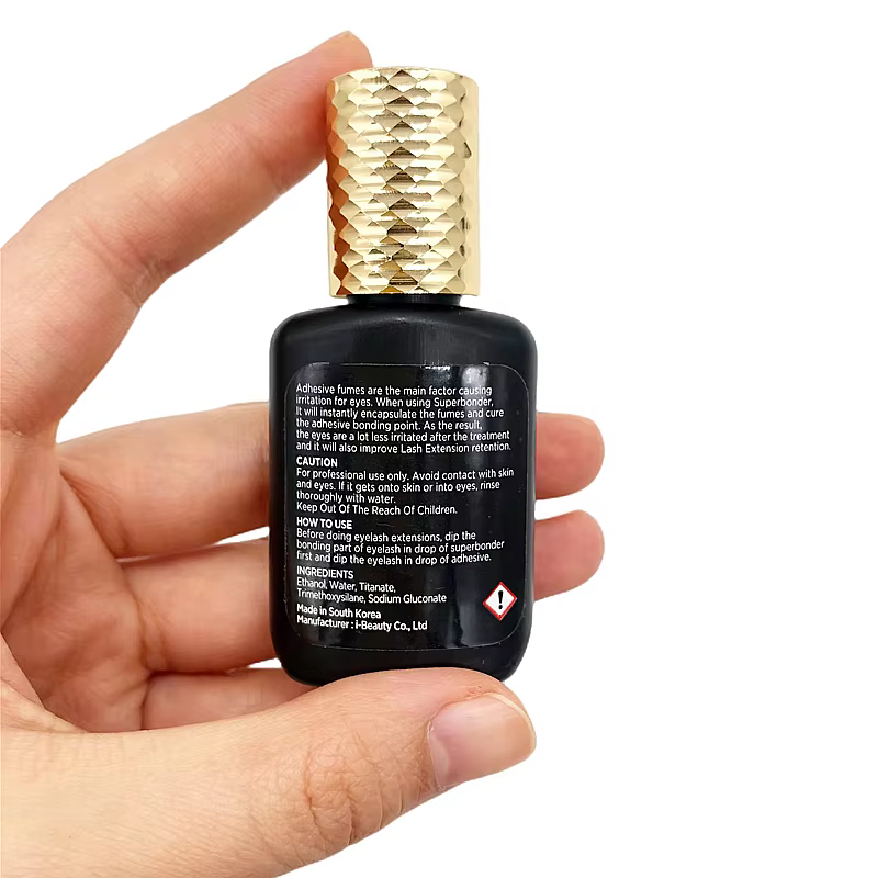 Agent de fixation IB SUPER BONDER, liquide Transparent pour Extensions de cils, colle, aide à l'adhé