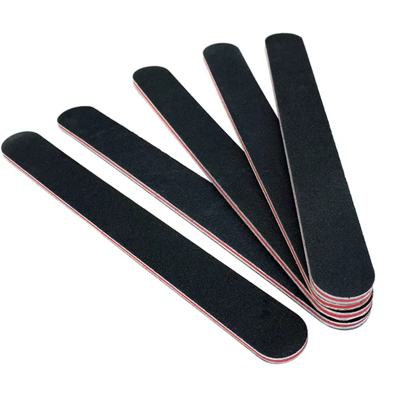 5 pièces/10 pièces lime à ongles tampon à ongles professionnel papier de verre noir fort Angle de ci