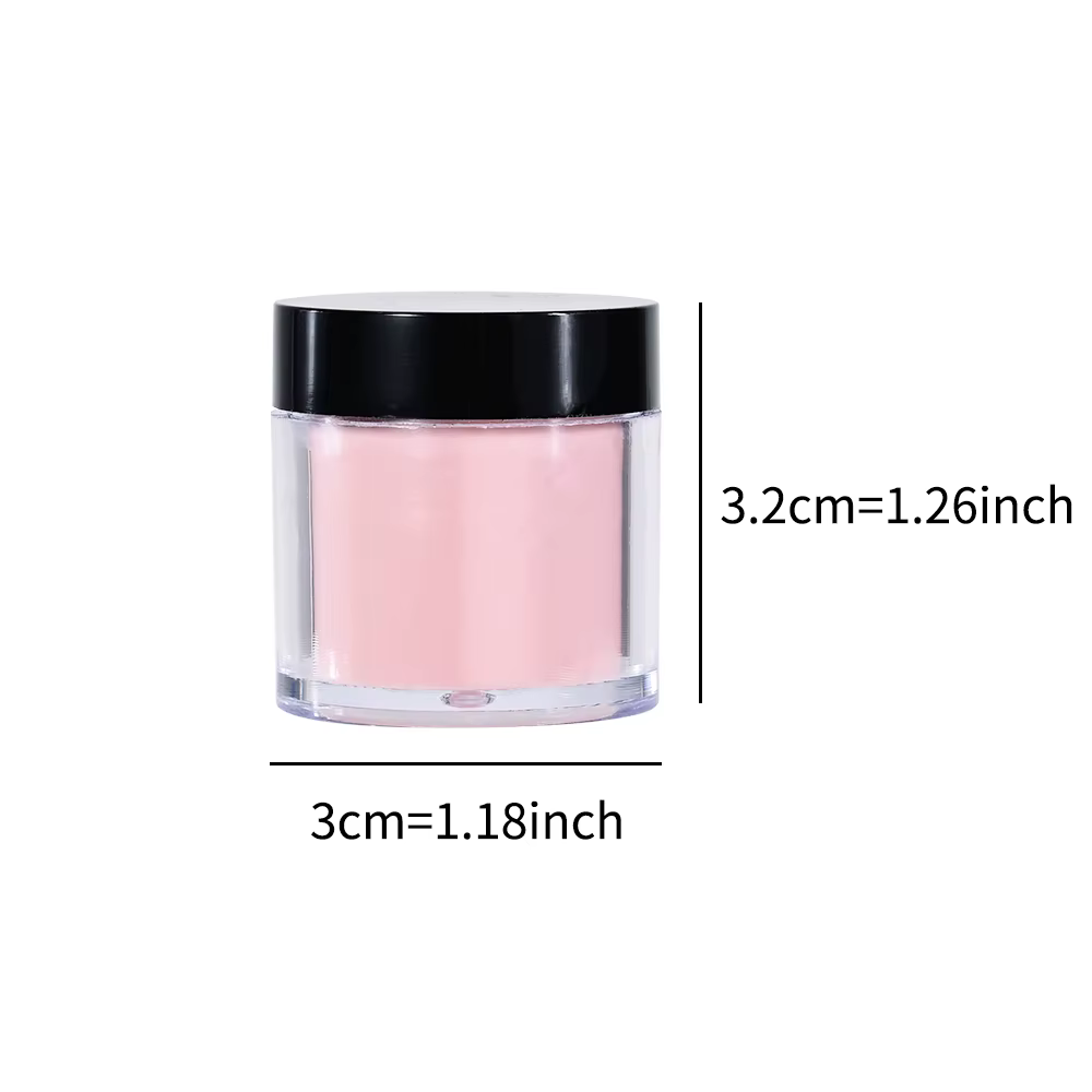 Filet de poudre acrylique pour Nail Art, 6 couleurs, chair/rose, 7g x 6 pots pour Extension d'ongles