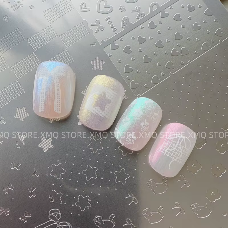 XMQ NAIL ART STAMPING PLATES STAR HEART TEMPLATES