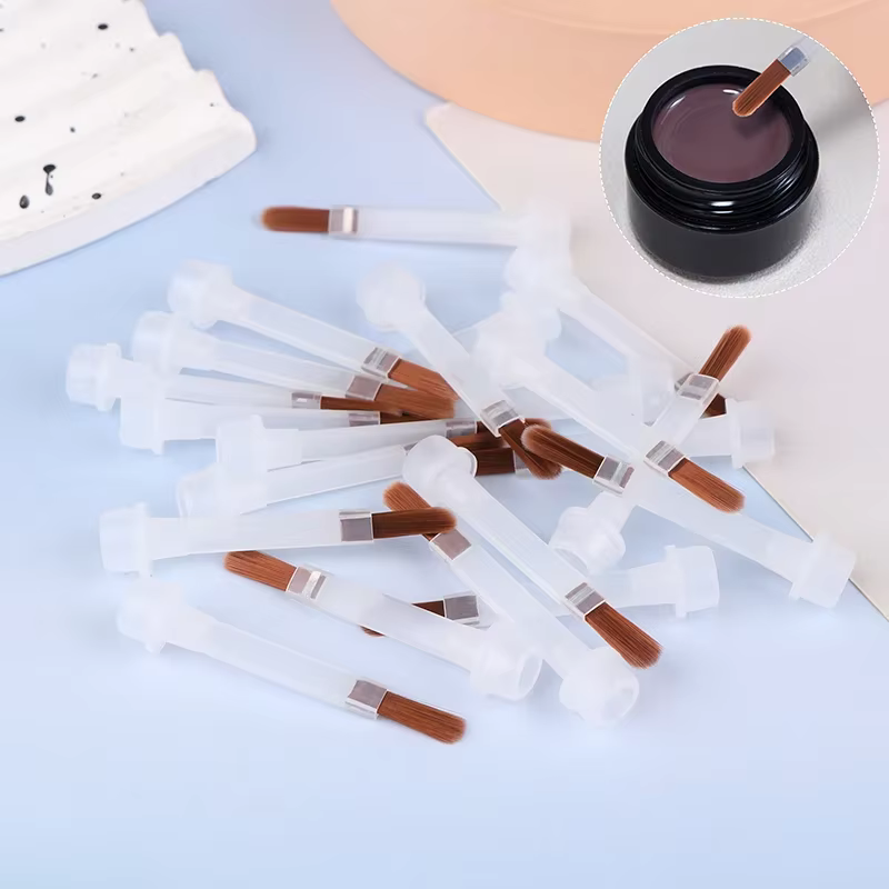 Brosse à vernis à ongles jetable, pour bouteille de vernis à ongles de 15ml, brosse de remplacement,