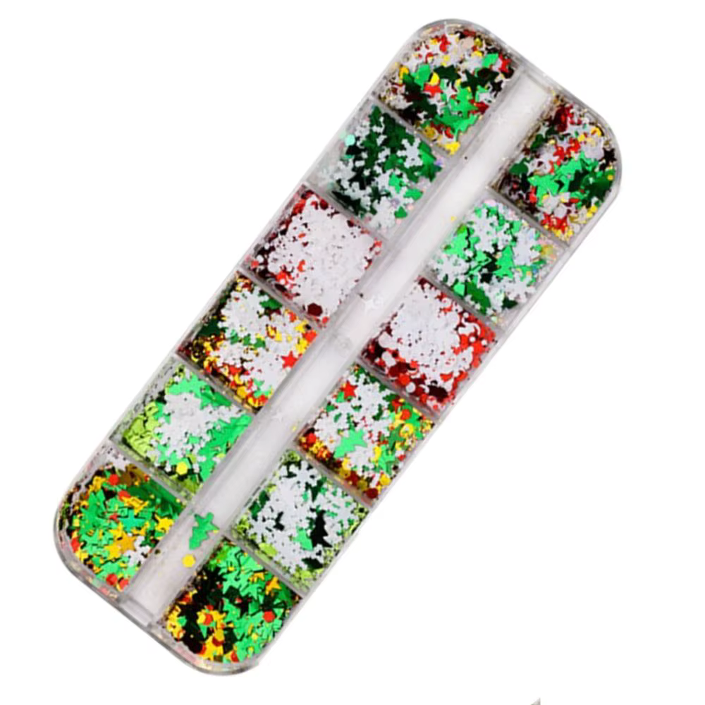 Brillant araignée citrouille Salon de manucure bricolage matériaux pour ongles squelette Paillettes 