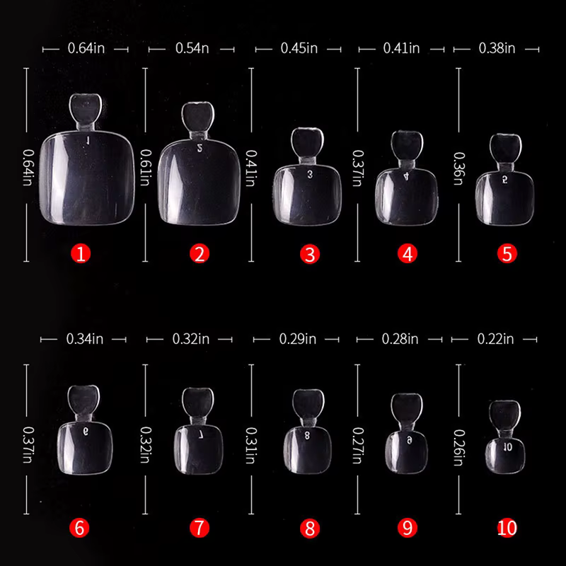Faux ongles artificiels N64.Tips, 500 pièces