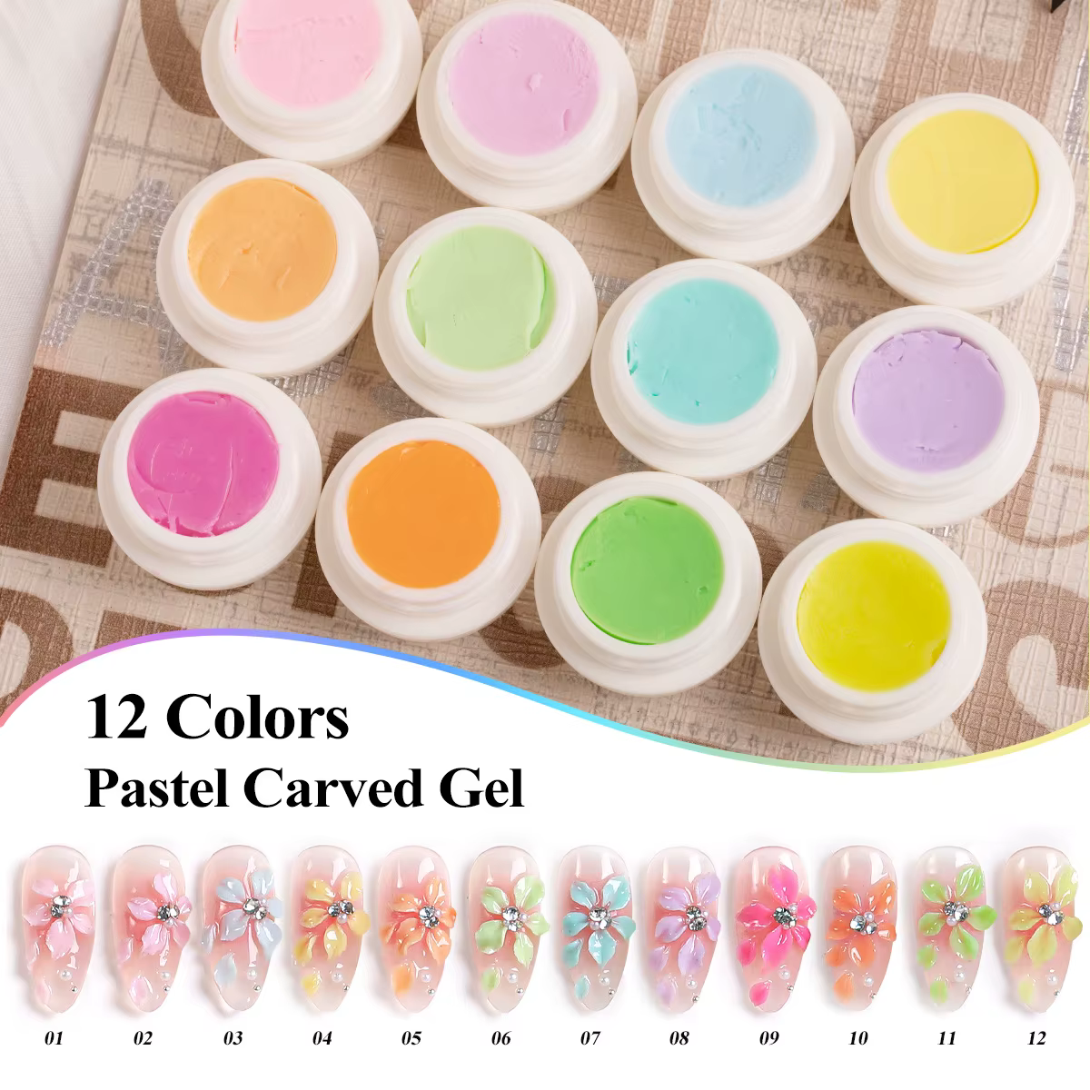 Gel de modelage pour ongles en 3D, gel de sculpture pour macarons, gel de sculpture DIY, art des ong