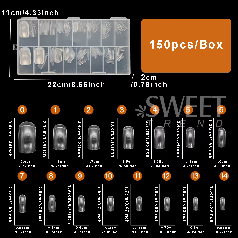Ensemble de formes d'ongles à double système, Extension acrylique, faux ongles, formes supérieures p