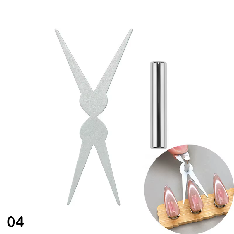 Grandes ongles en forme de Y à Double tête, forme française, aimant œil de chat fort, feuille de fer