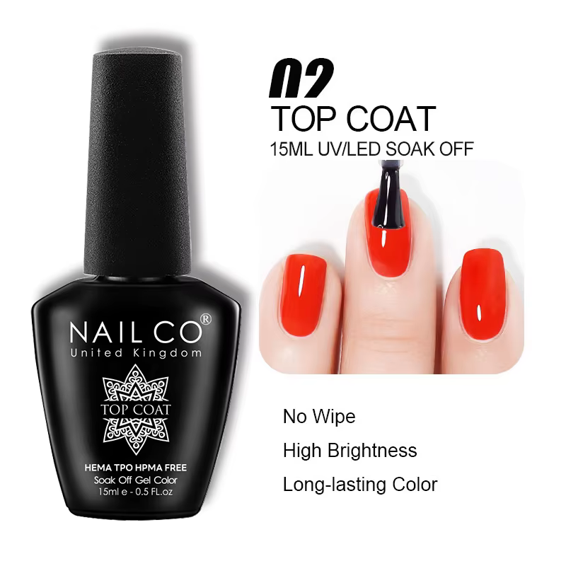 NAILCO 15ml Vernis Gel HEMA TPO FREE Violet Rouge Semi-Permanent Soak Off UV LED pour Manucure et Na