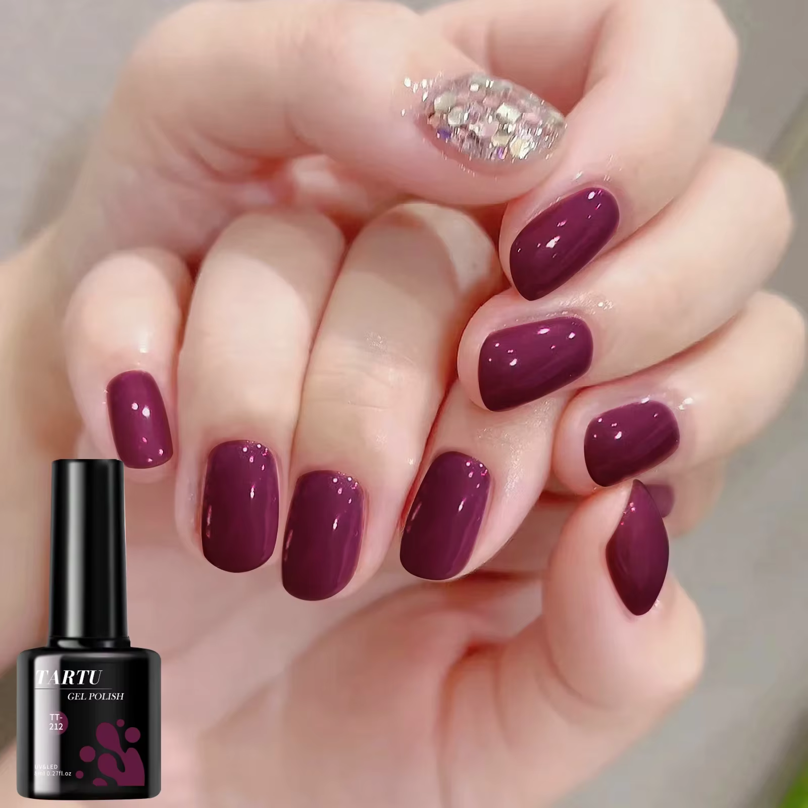 TARTU 8ml Gel vernis à ongles Rose Rose rouge gris bordeaux ongles Art tremper UV/LED manucure verni