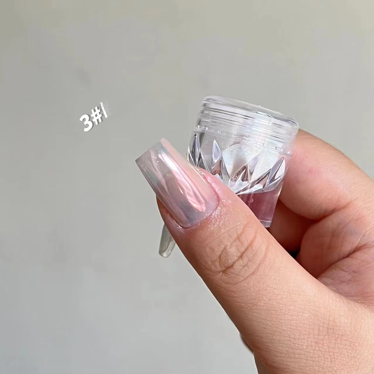 Poudre pour ongles miroir au clair de lune, blanc perle, paillettes, aurore, Pigment brillant, pouss