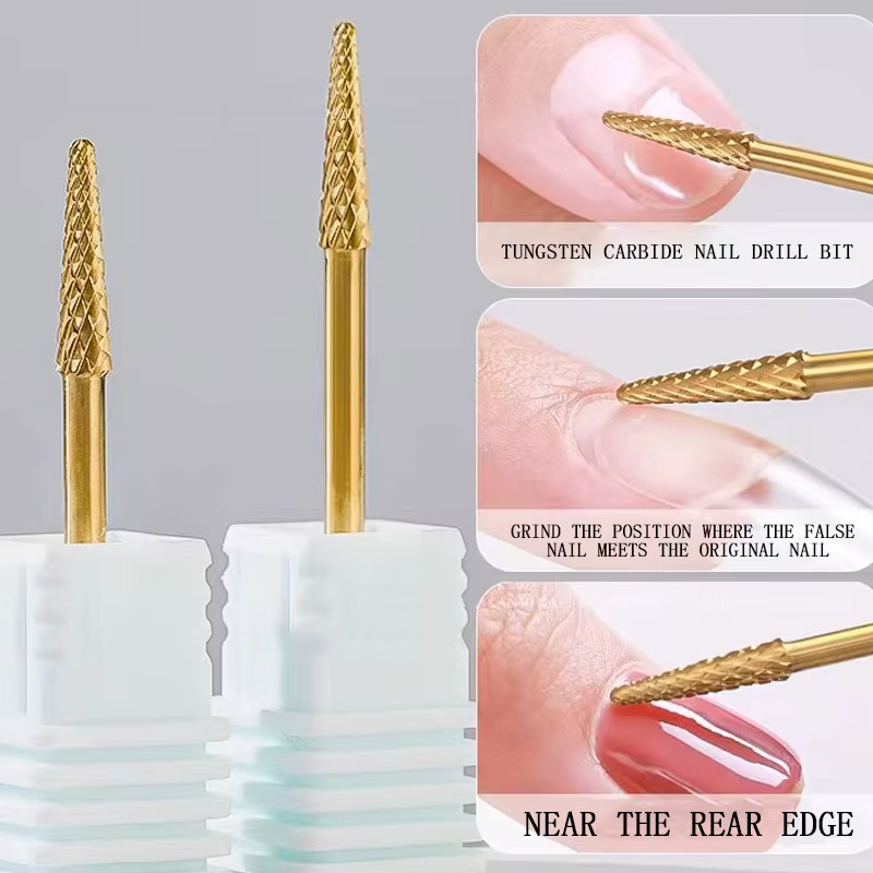Forets à Ongles en Carbure de Tungstène, Fraise pour Faux Ongles et Accessoire de Verhéritage à Bord