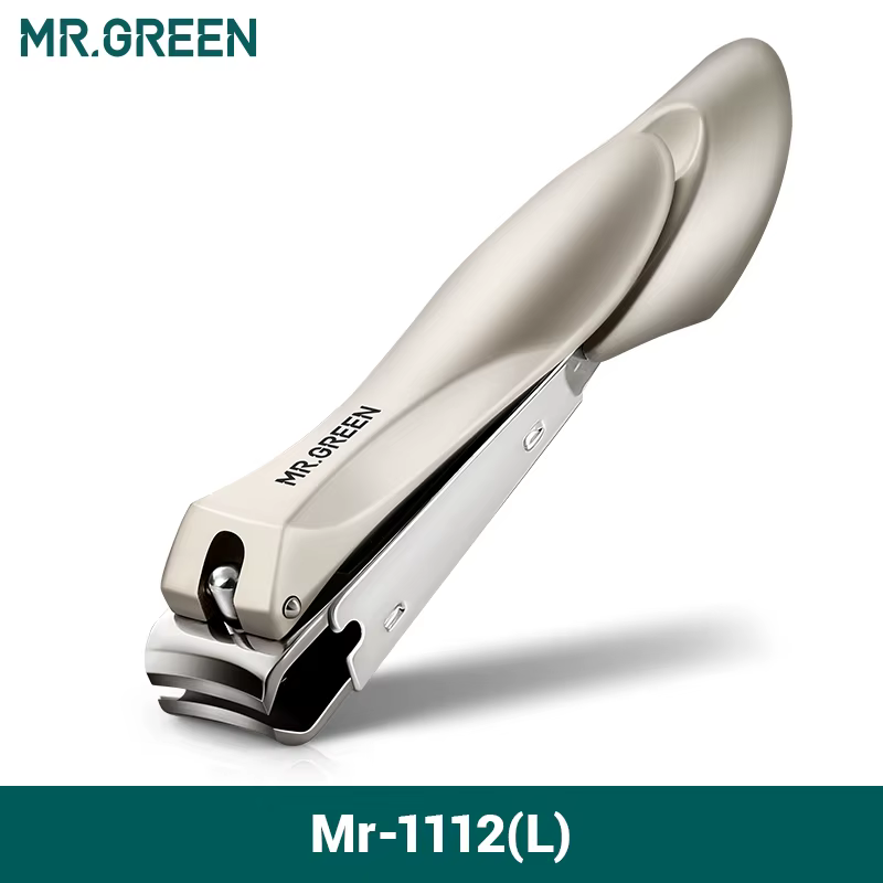 Coupe-ongles anti-éclaboussures MR.GREEN en acier inoxydable, outils de manucure, coupe-ongles au de
