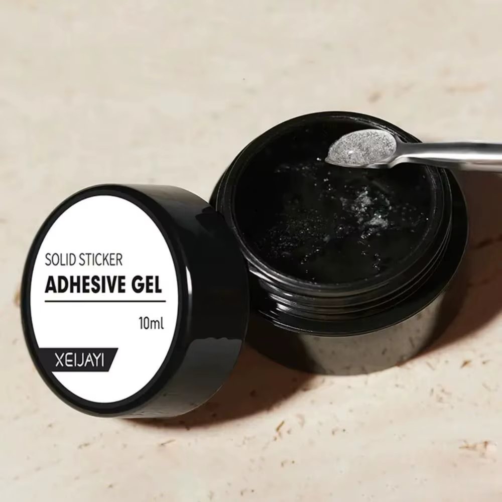 Gel adhésif solide 10g longue durée, non collant pour les mains, pour faux ongles, colle transparent