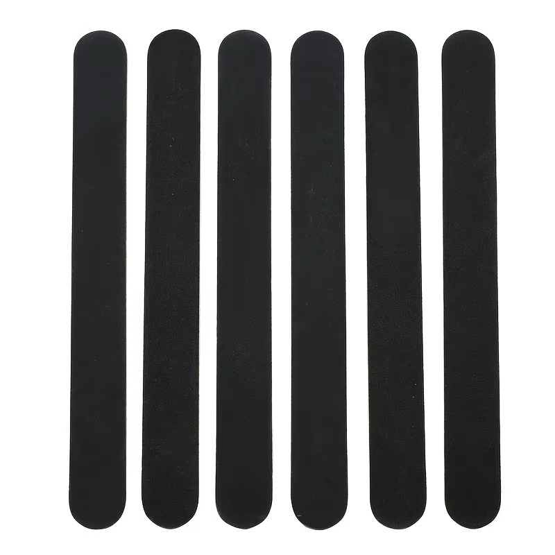 Lime à ongles professionnelle Double face grain 100/180, outil de soin des ongles noir et ongles à d
