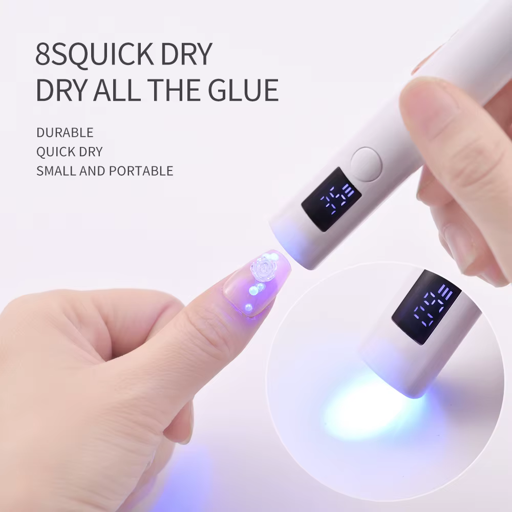 1 pièces lampe UV portative 2W longueur d'onde 365nm395nm lampe à ongles professionnelle sèche lampe