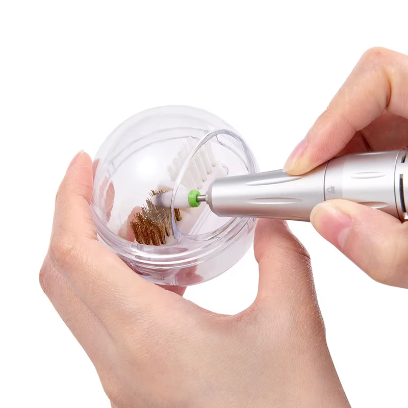 Mèches électriques pour perceuse à ongles, brosse avec boîte anti-poussière, coupe-manucure portable