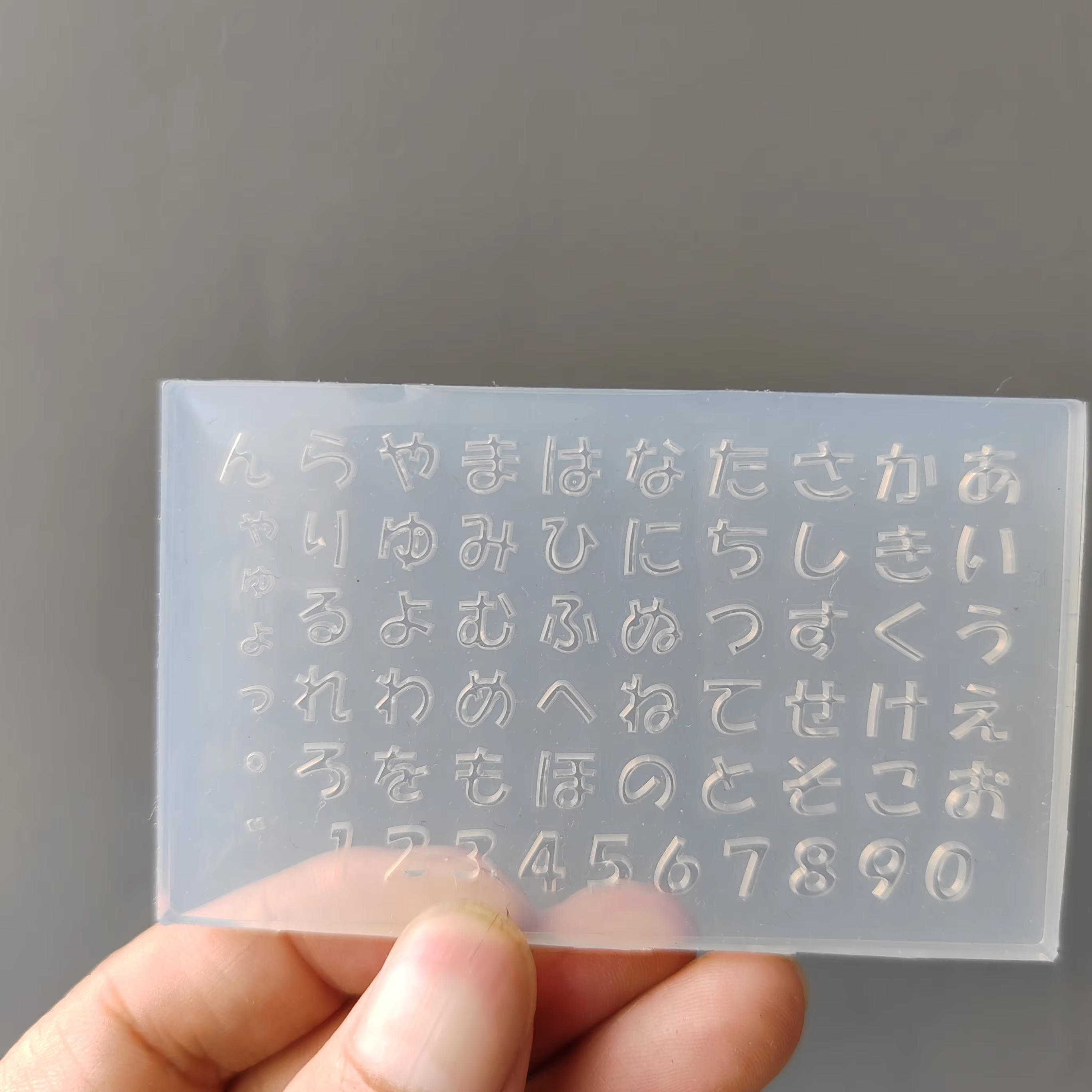Haute transparence bricolage japonais Hiragana Katakana anglais japonais Alphabet Kana numéro Silico
