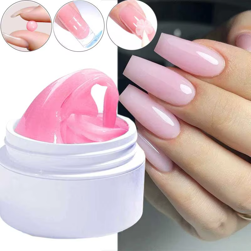 Vernis à ongles Gel transparent antiadhésif pour extensions de mains, 5/15ml, façonnage/sculpture/sc