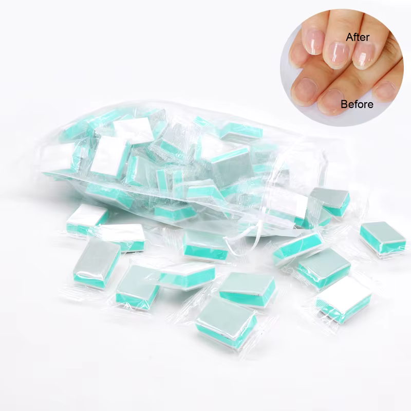 10/20/50 pièces/sac ongles tampon fichier bloc Double face Nail Art outil UV Gel polisseuse Mini pol
