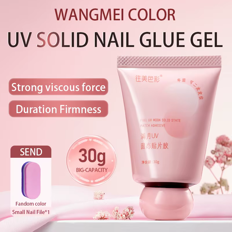 WANGMEI couleur Gel solide colle à ongles 30g Gel doux ongles conseils solide dur Gel pour ongles Na