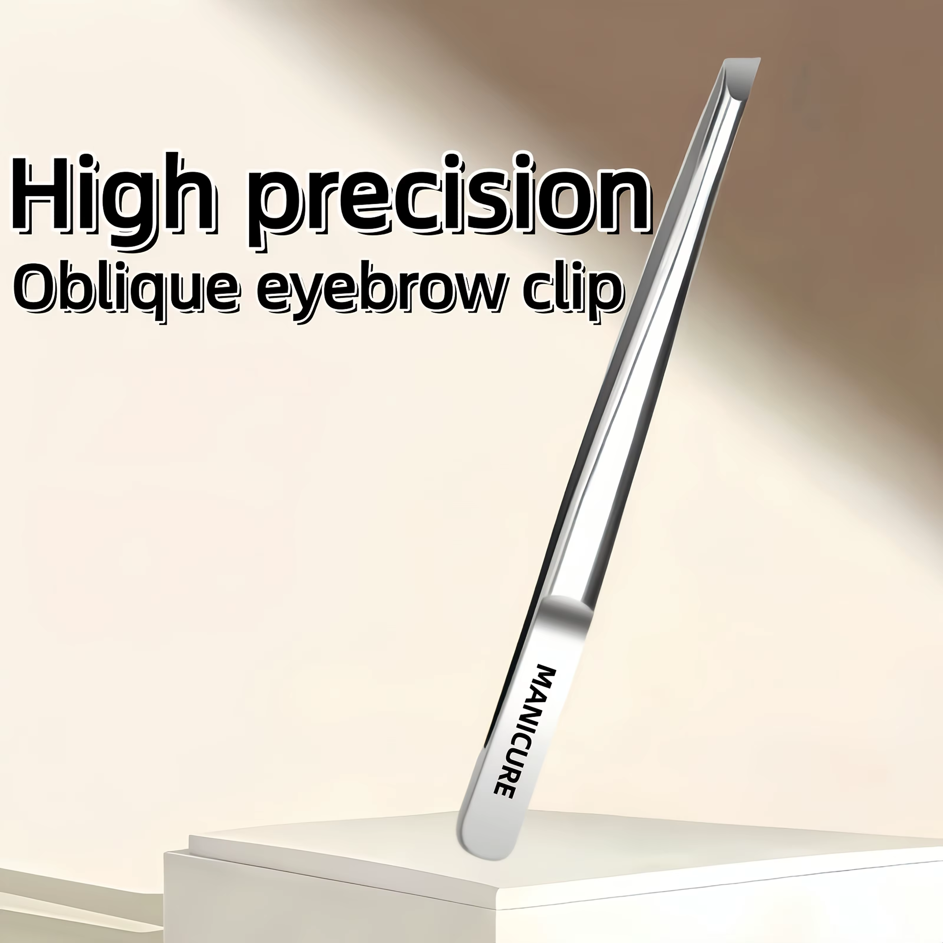 Pince à épiler en acier inoxydable, outil adapté à l'application de cils et de sourcils, coupe de ba