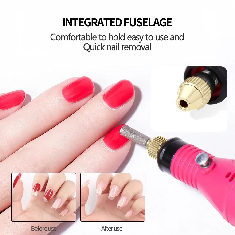 LINMANDA haute qualité perceuse à ongles ensemble ponceuse à ongles électrique Gel dissolvant de ver